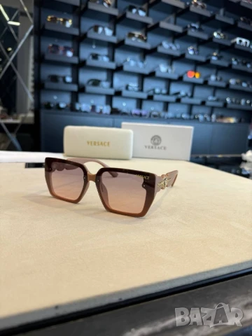 очила с черен обикновен калъф prada versace , снимка 3 - Слънчеви и диоптрични очила - 50595457