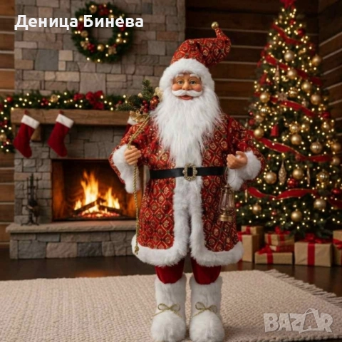 Внеси коледно вълшебство у дома – фигура на Дядо Коледа, снимка 2 - Декорация за дома - 52200708