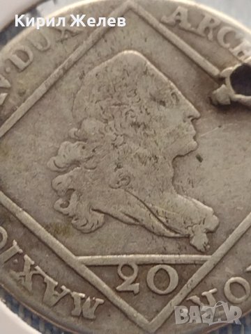Сребърна монета 20 кройцера 1772г. Максимилиан Йозеф Амберг Бавария 13726, снимка 5 - Нумизматика и бонистика - 42847082