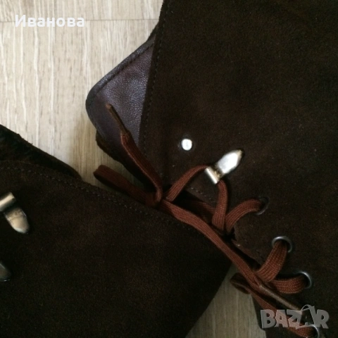 Кафяви боти  Salamander - естественна кожа., снимка 8 - Дамски боти - 54044237