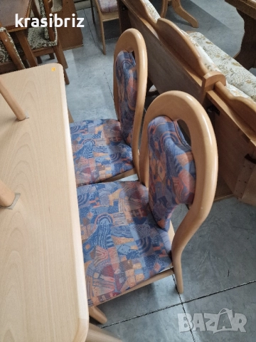 К-т Масивен Кухненски Ъгъл-Разтегателна Маса и 3 бр.Стола-внос от Германия!, снимка 8 - Дивани и мека мебел - 52463784