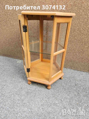 Многоъгълна витринка в стил Рустик, снимка 3 - Секции и витрини - 52879111