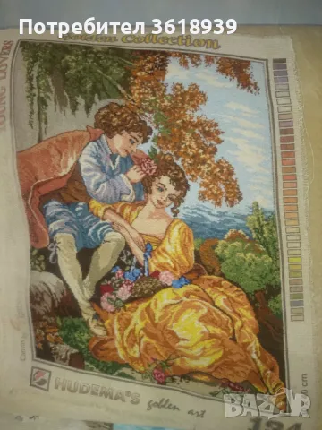 Гоблен романс , снимка 3 - Гоблени - 49879285