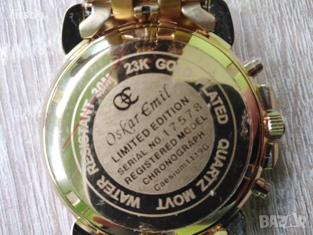 Мъжки Часовник Oskar Emil Chronograph , снимка 4 - Мъжки - 49516971