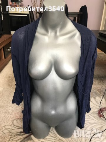 Тъмносиня тънка жилетка, снимка 2 - Жилетки - 40545069