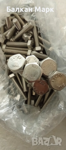 Неръждаеми болтове A2 – пълна резба  (внос от Германия), снимка 4 - Други машини и части - 52198477