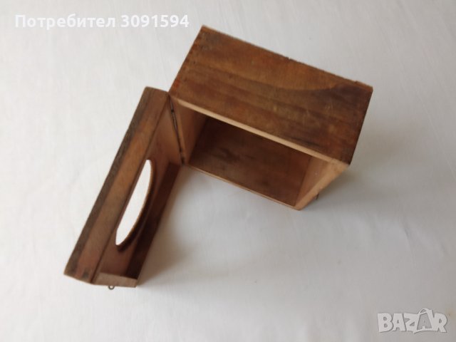 Дървена кутия за будилник/ настолен часовник, снимка 5 - Антикварни и старинни предмети - 42046698
