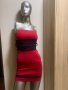 Дамска парти рокля в червено , с дантела !, снимка 1 - Рокли - 42101610