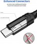  JSAUX USB - USB Type C кабел бързо  за зареждане и данни, найлонова оплетка, снимка 2