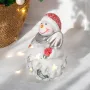 5331 Светеща керамична фигура Снежко с лопатка, 13 см, снимка 4