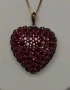 Старинно колие с рубини, снимка 1