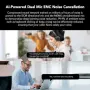 Кабелни слушалки NUROUM HP21 с два микрофона, USB-A/USB-C и заглушаване, снимка 3