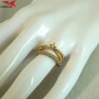 Пръстен с 14К златно покритие 224875, снимка 4