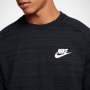 Nike Tech Knit Crew Neck Pullover Sweatshirt - страхотна мъжка блуза, снимка 1 - Спортни дрехи, екипи - 40714829