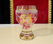 Немска кристална чаша,бокал,злато,рози. , снимка 1 - Чаши - 30331804