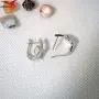 Обеци с платинено покритие 211252, снимка 3