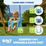 Bluey Quadpod 4-в-1 люлка с регулируеми въжета и предпазен колан, от 6 месеца до 8 години, снимка 2
