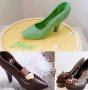 3 размера Поликарбонатна отливка калъп Дамска обувка - молд шоколад Шоколадова черупка торта украса, снимка 8