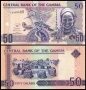 ❤️ ⭐ Гамбия 2006-2018 50 даласи UNC нова ⭐ ❤️, снимка 1