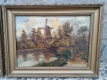 две антични картини маслени бои върху платно на художника M. Vasseax, снимка 2