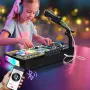 DJ миксиращ пулт с Bluetooth и микрофон на стойка 🎤 и клавир 🎹 , снимка 5