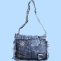 Ежедневна дънкова дамска чанта тип торба//3 модела, снимка 1 - Чанти - 44655788