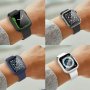 360 кейс с протектор за дисплея на Apple Watch 45mm – сребрист, снимка 3