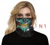 Бандана с череп зомби - спорт, зима, колоездене, снимка 1