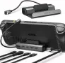 JSAUX HB0602 5-in-1 Docking Station – 4K@120Hz HDMI 2.1, 100W PD, Ethernet за Steam Deck, ROG Ally, снимка 3
