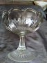 стара стъклена купа,фруктиера арт деко, снимка 3
