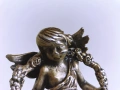 Страхотна Стара Колекционерска Бронзова Фигура Ангел-Херувим, снимка 2