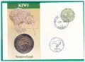 НУМИЗМАТИЧЕН ПЛИК (NUMISBRIEF) С МОНЕТА – НОВА ЗЕЛАНДИЯ /виж описанието/, снимка 1