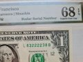 PMG 68 $ 1 Dollar 2017 RADAR S/N 83222238, снимка 2