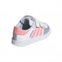 НАМАЛЕНИЕ!!!Бебешки спортни обувки ADIDAS BREAKNET Бяло/Розово №21, снимка 4