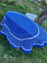КРЪГЛА синя покривка 100% памук-Ф 160 см , снимка 5