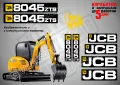 JCB 8008cts стикери надписи, снимка 3