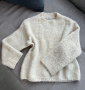Дамски пуловер в цвят екрю, М размер