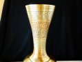 Бронзова ваза,клетъчен емайл 31 см. , снимка 2