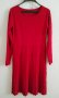 Червена рокля от фино плетиво, снимка 1 - Рокли - 37891148
