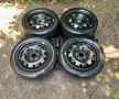 4бр.Оригинални железни джанти 15цола 5x100 + ГУМИ 195/55/15 за Vw,Audi,Skoda,Seat, снимка 1