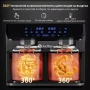Фритюрник с горещ въздух XXL 9L, 2 камери, 2000W , снимка 3