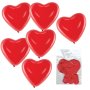 4495 Романтични балони сърце, 6 броя, снимка 1 - Декорация за дома - 44430801