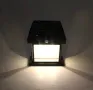 Стенна лампа с 1,2  или 3 LED крушки, сензор за движение и фотоволтаичен панел за външна употреба, снимка 7