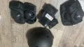 КОМПЛЕКТ ДЕТСКИ ПРОТЕКТОРИ PLAY 3Х2 ЗА РОЛЕРИ/СКЕЙТ/ТРОТИНЕТКА, ЧЕРНИ +Каска, снимка 1