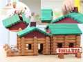 Дървена ферма с магазин конструктор 170 части / горска кабина, снимка 2