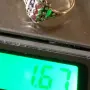 Сребърен пръстен с рубини и позлата., снимка 5