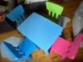 Масичка и 4 стола Mammut Ikea, снимка 1