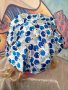 Ластична Шапка Боне за Деца Изработена от Сатен Декорирана с Десен на Ябълки КОД 2959, снимка 5