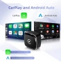 Безжичен адаптер 2 в 1 за кола,CarPlay и Android Auto, WiFi 5G, Bluetooth 5.0, USB-A, снимка 1