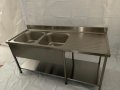Двойна мивка с работен плот 1800 мм, снимка 3